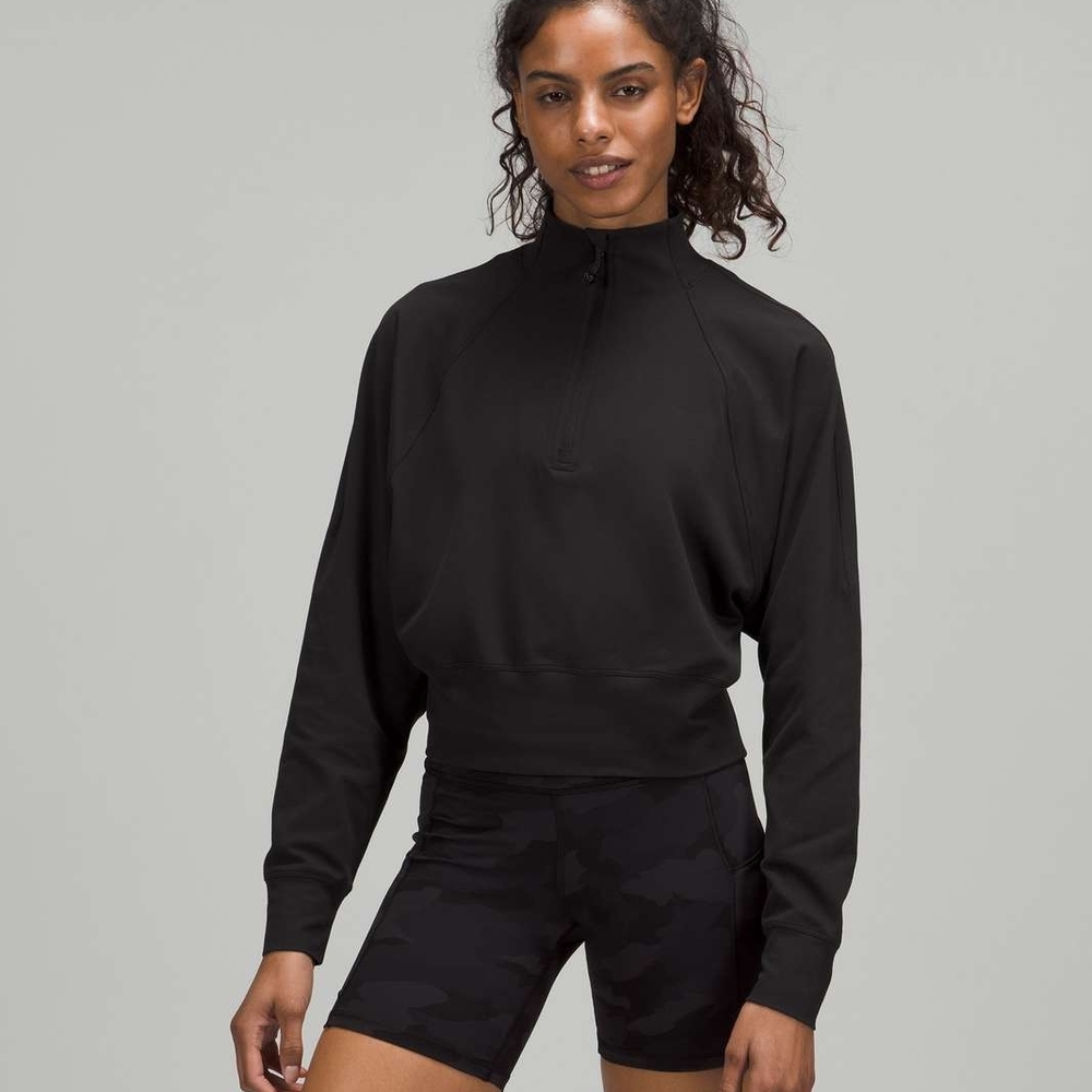 Lululemon Athletica Black Ready to Rulu Half-Zip Pullover